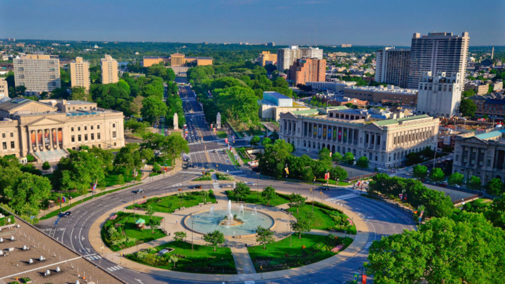 Aerial Photo of Logan Square from VisitPhilly.com