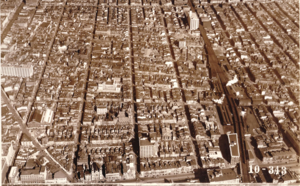 Aerial Photo of Poplar Neighborhood from 1938 [Reddit]